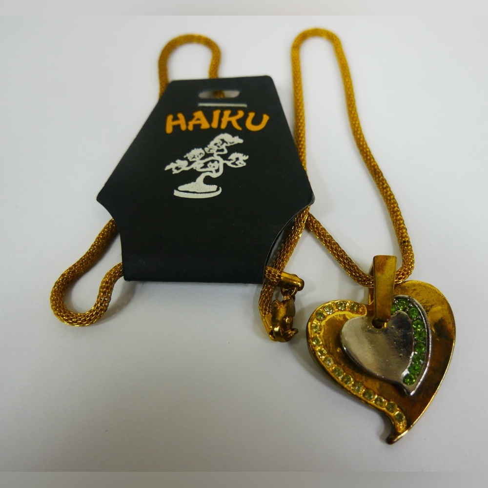 Brand New Gold Tone Necklace Chain Heart Shaped Pendant By Haiku 
D - 6MQYDG